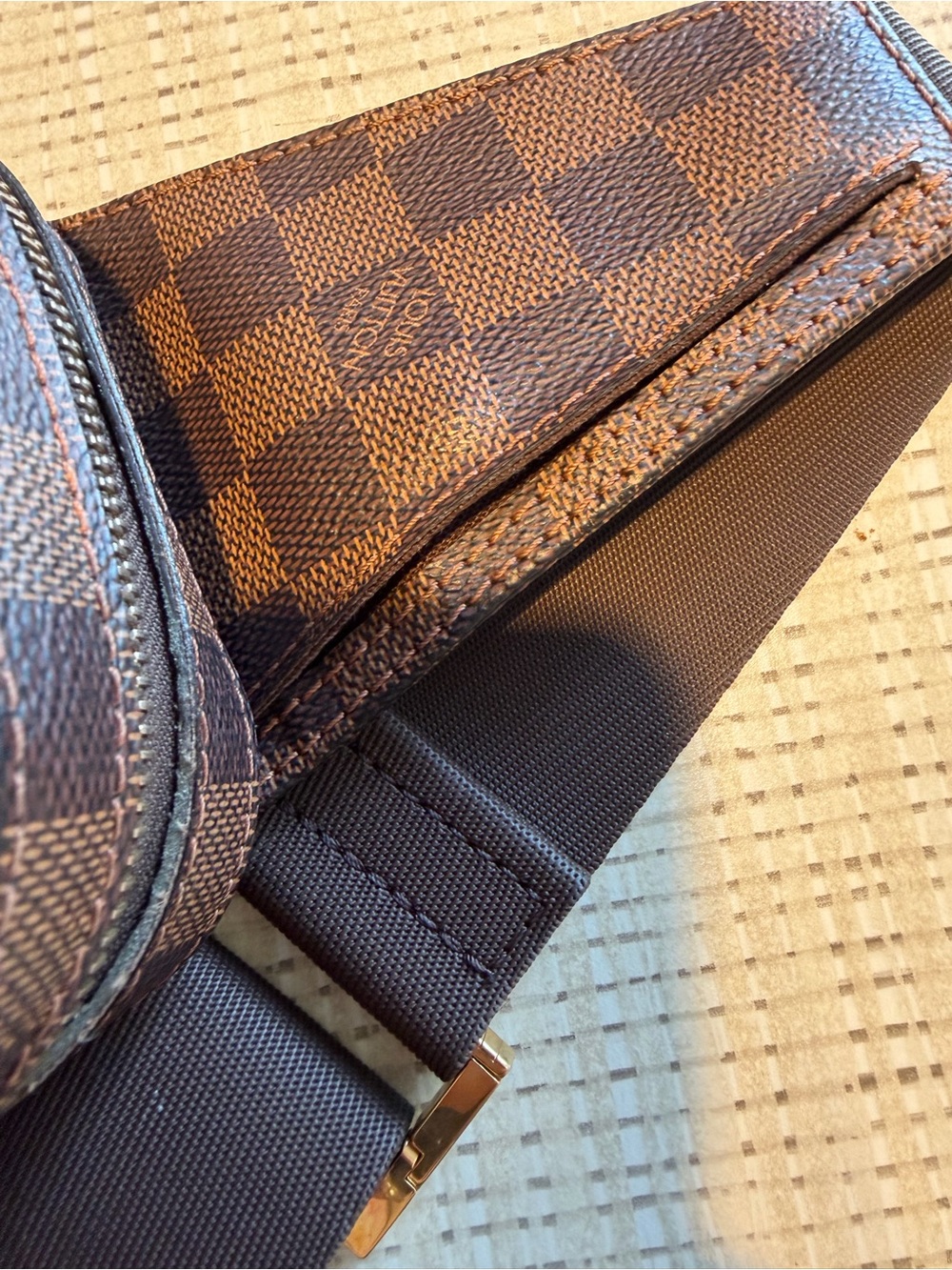 24HRS‼️Louis Vuitton Damier Ebene Geronimo Sling Bag *EXCELLENT CONDITION* - Picture 11 of 15